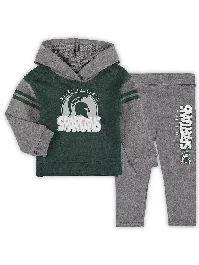 Детский набор для девочек: толстовка с капюшоном и леггинсы Michigan State Spartans Clubhouse (2