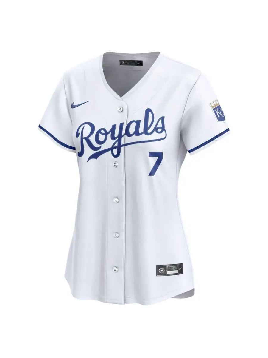 Nike Женская белая домашняя футболка Bobby Witt Jr. Kansas City Royals, ограниченная серия — изображение 2 из 3, белый