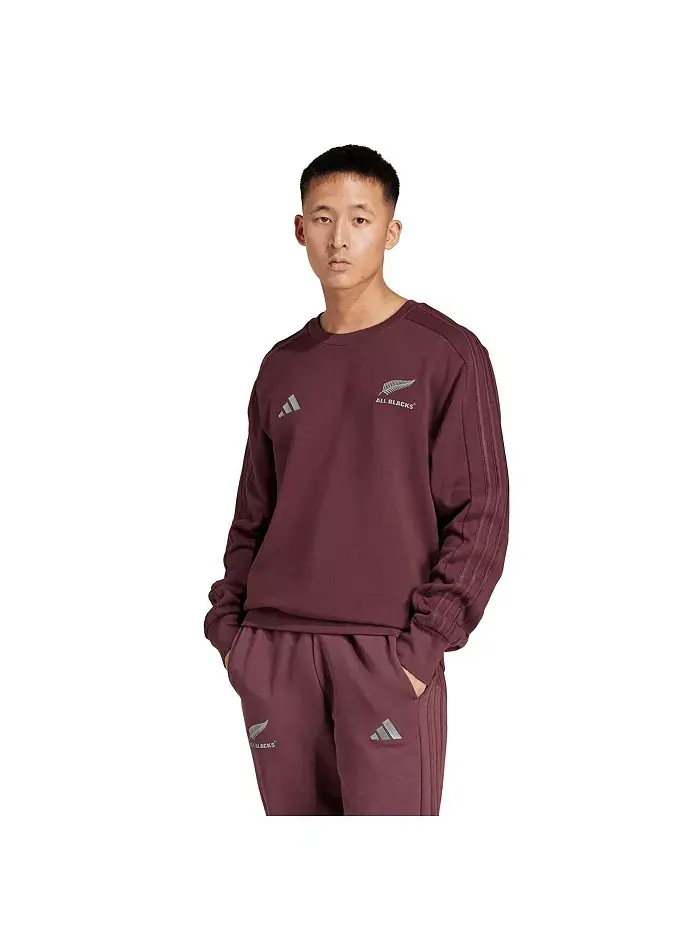 Мужской бордовый свитшот New Zealand Rugby All Blacks Adidas
