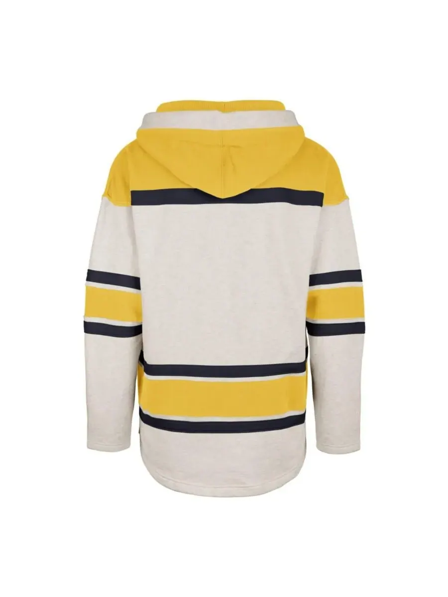 '47 Brand Мужская толстовка с капюшоном и шнуровкой Nashville Predators Rockaway цвета овсянки — изображение 2 из 3, овсяный