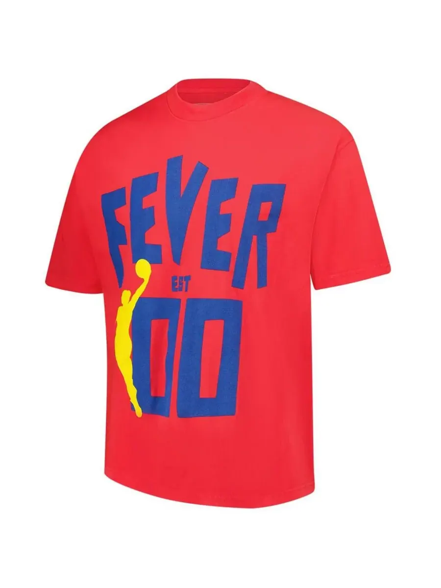Playa Society Мужская и женская футболка премиум-класса Red Indiana Fever Established 2000 — изображение 3 из 3, красный