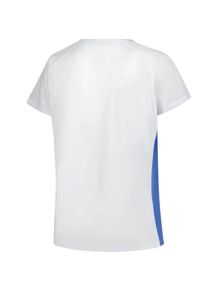 Fanatics Женская белая футболка Detroit Lions больших размеров с блестками, шнуровкой и V-образным — изображение 3 из 3