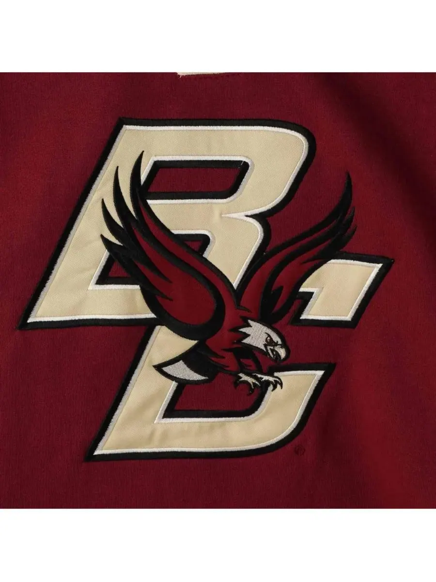 Colosseum Мужская бордовая толстовка с капюшоном на шнуровке Boston College Eagles 2.0 — изображение 5 из 5, коричневый