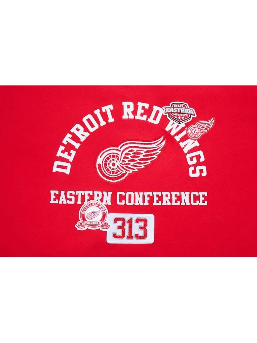 Pro Standard Женская красная укороченная толстовка Detroit Red Wings Area Code — изображение 2 из 4, красный