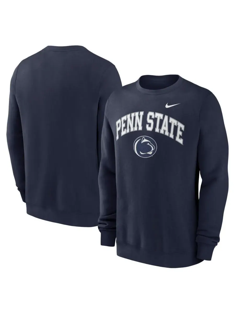 Nike Мужская темно-синяя толстовка с аркой команды Penn State Nittany Lions