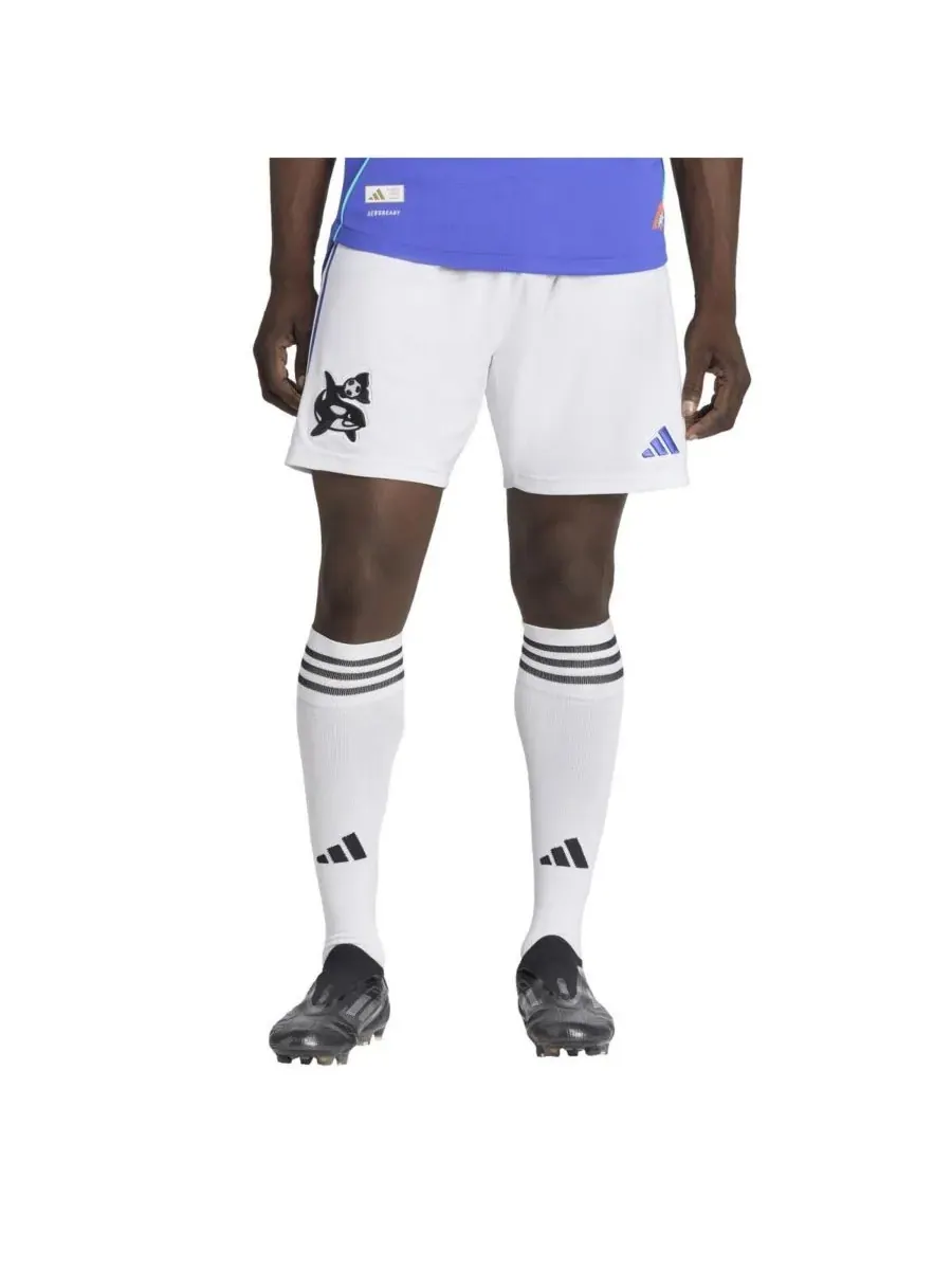 Adidas Мужские белые шорты Seattle Sounders FC из архивной коллекции 2025 года — изображение 2 из 3, белый