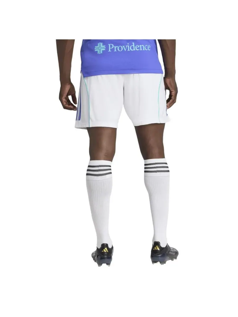 Adidas Мужские белые шорты Seattle Sounders FC из архивной коллекции 2025 года — изображение 3 из 3, белый