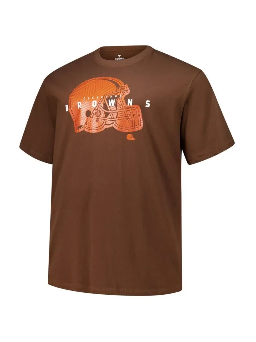 Fanatics Мужская коричневая футболка-комбинезон Cleveland Browns большого размера — изображение 3 из 3, коричневый