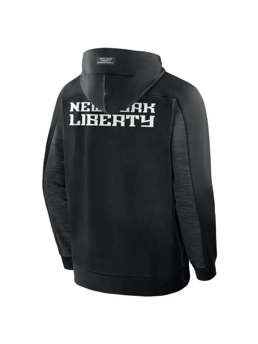 Fanatics Мужская черная толстовка на молнии New York Liberty Back Door Cut Play Defender — изображение 4 из 5, черный