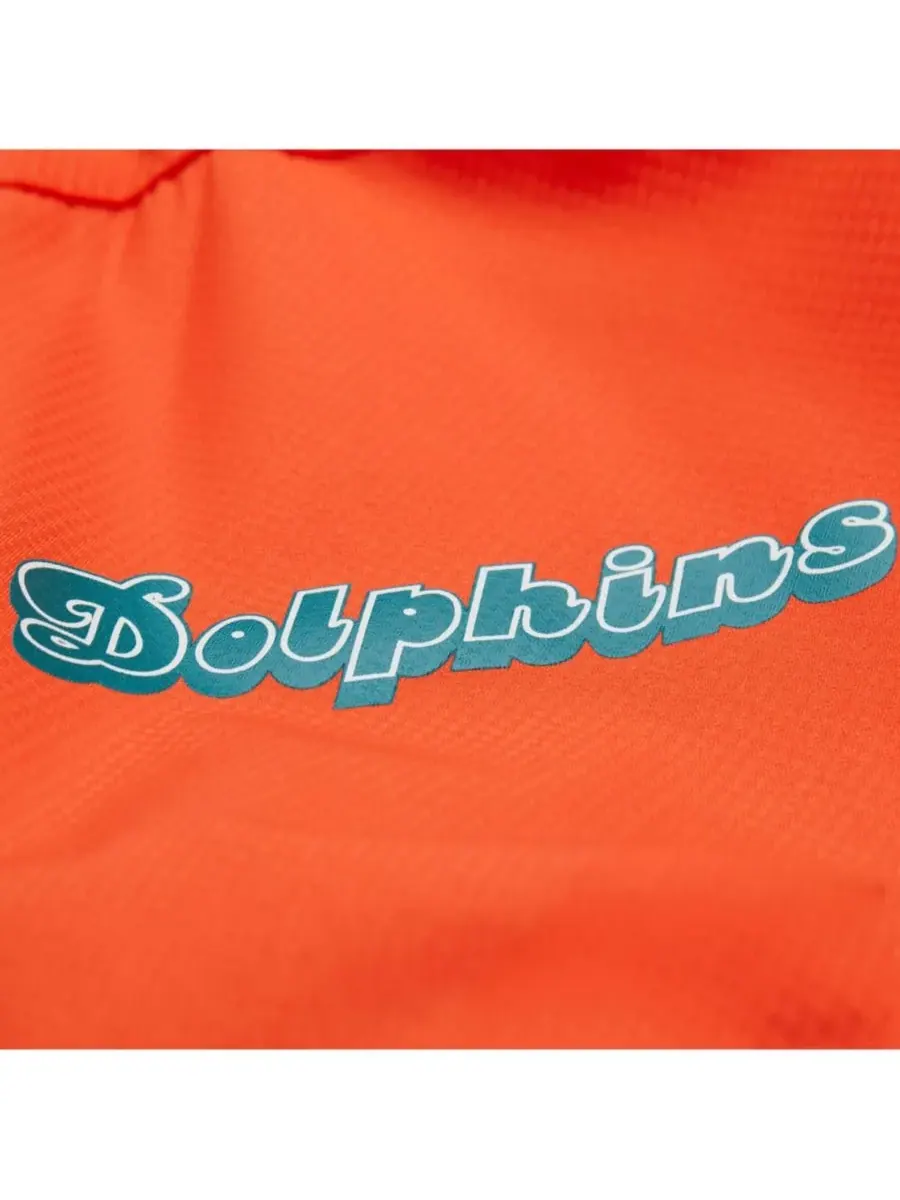 Mitchell & Ness Мужская легкая ветровка-анорак с винтажным логотипом Miami Dolphins Tie Breaker — изображение 2 из 5