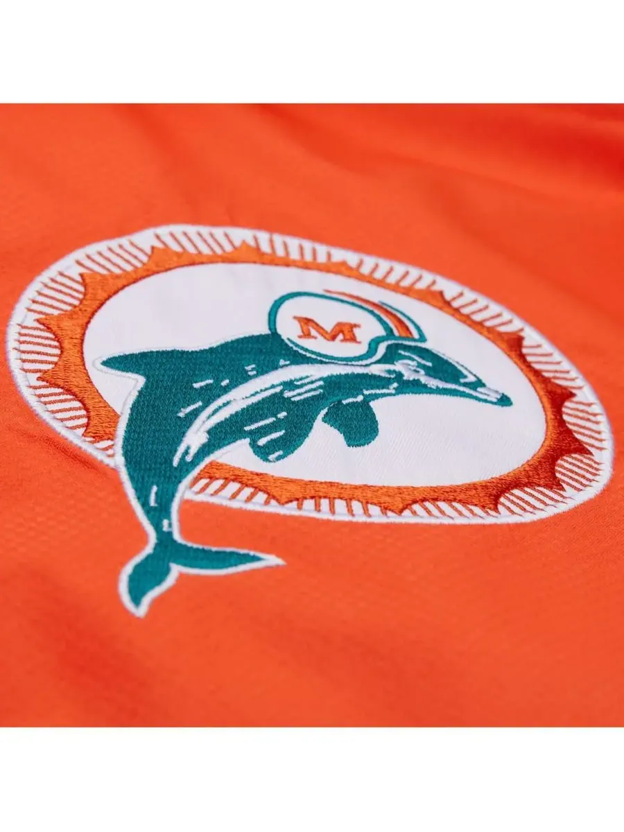 Mitchell & Ness Мужская легкая ветровка-анорак с винтажным логотипом Miami Dolphins Tie Breaker — изображение 5 из 5