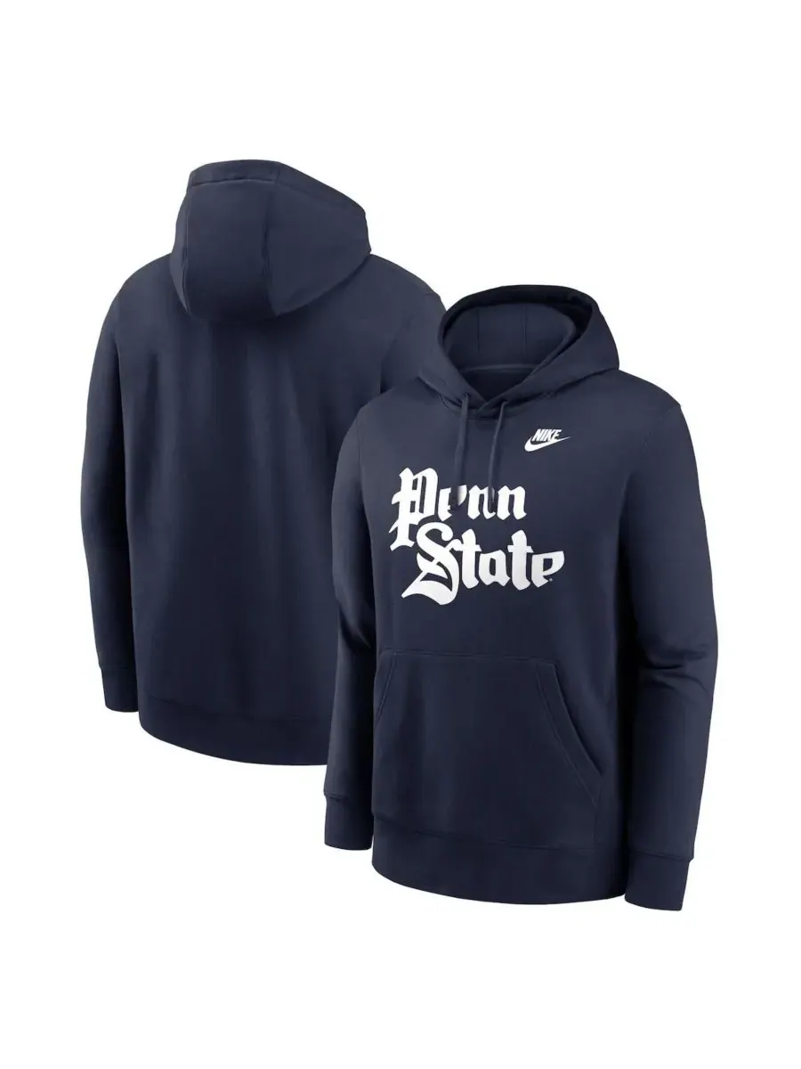 Nike Мужская толстовка темно-синего цвета с логотипом Penn State Nittany Lions Vault Club