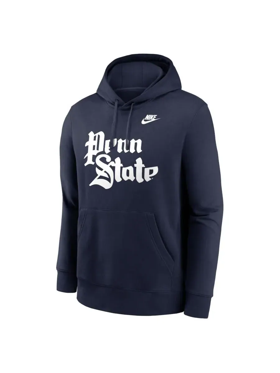 Nike Мужская толстовка темно-синего цвета с логотипом Penn State Nittany Lions Vault Club — изображение 2 из 3, темно-синий