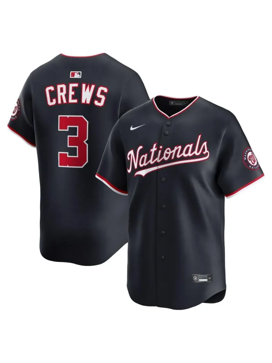Nike Мужская футболка Dylan Crews Navy Washington Nationals, ограниченная серия
