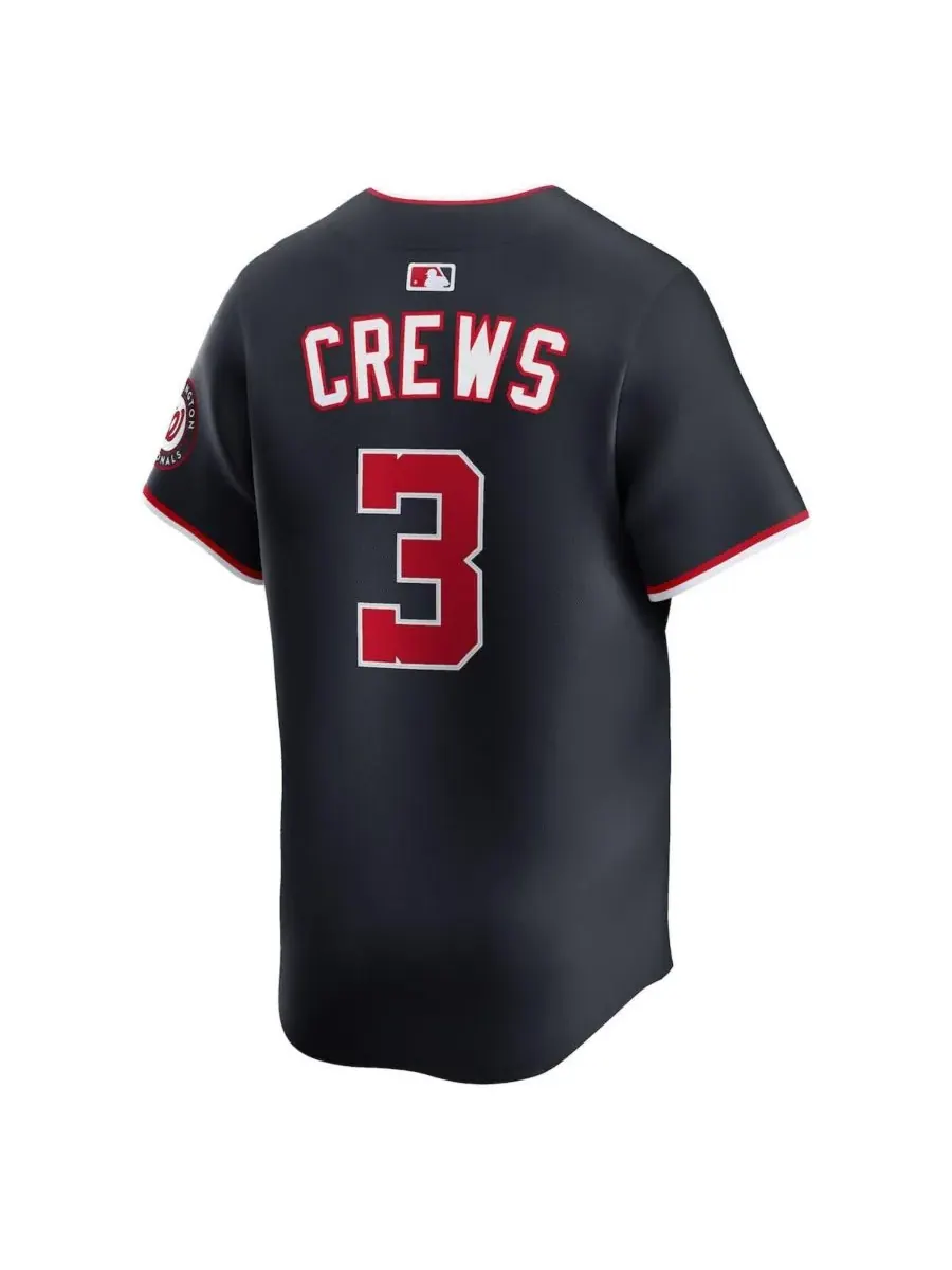 Nike Мужская футболка Dylan Crews Navy Washington Nationals, ограниченная серия — изображение 3 из 3, темно-синий