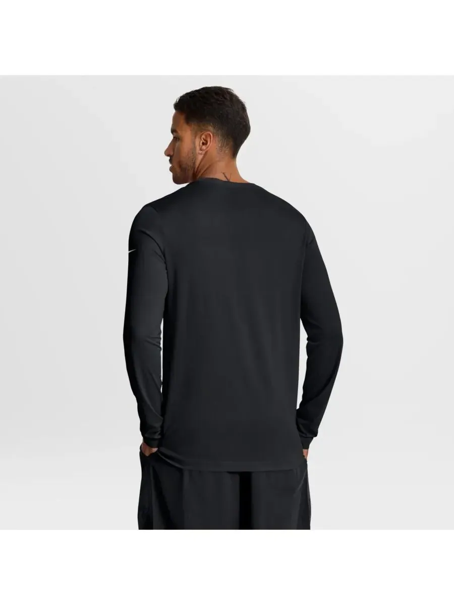 Nike Мужская черная футболка с длинным рукавом Atlanta Falcons Primetime Legend Icon Performance — изображение 2 из 5, черный
