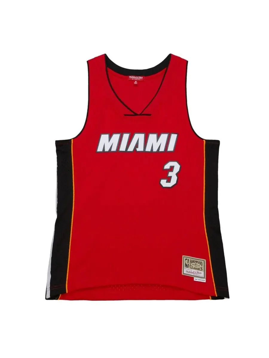 Mitchell & Ness Женская красная майка Дуэйна Уэйда команды Miami Heat сезона 2005/06 Hardwood