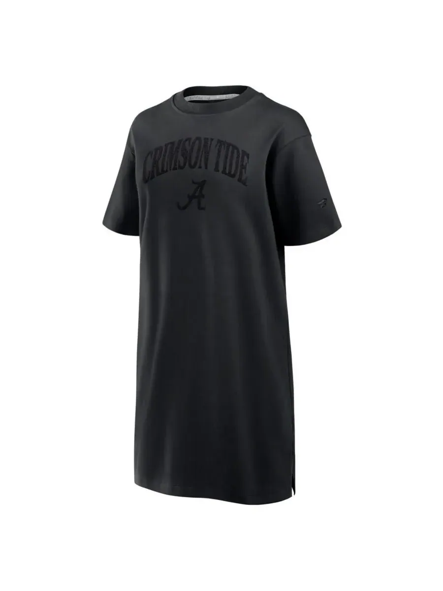 Fanatics Женское черное платье-футболка Alabama Crimson Tide Elements Go из смешанной ткани — изображение 3 из 3, черный