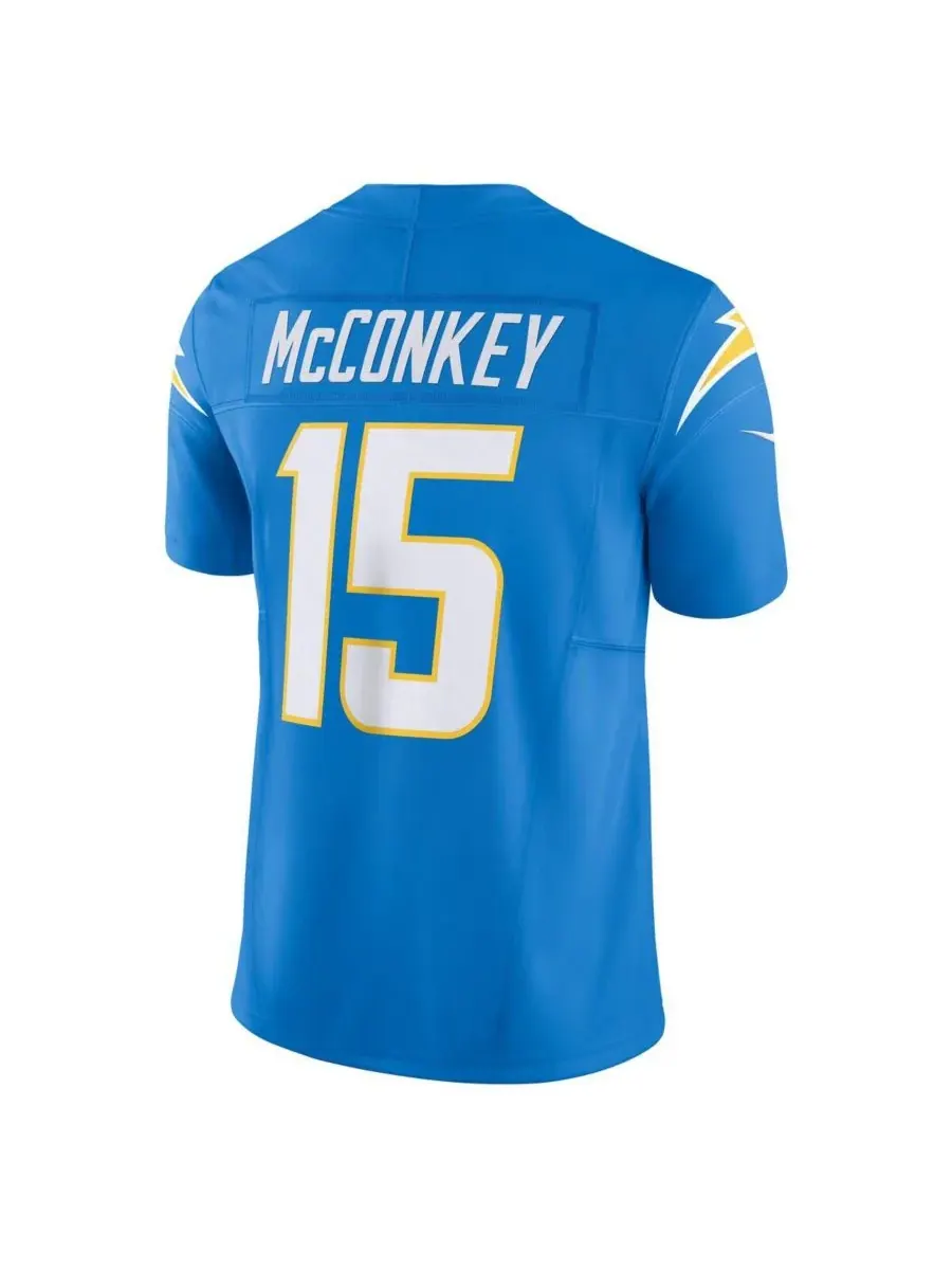 Nike Мужская футболка Ladd McConkey цвета "пудрово-голубой" команды Los Angeles Chargers Team Vapor — изображение 3 из 3