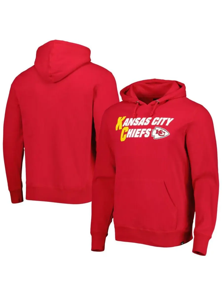 '47 Brand Мужская красная толстовка с капюшоном Kansas City Chiefs Regional Headline