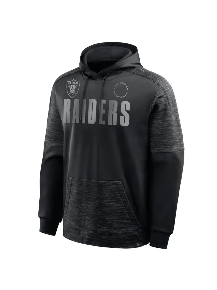 Fanatics Мужская черная толстовка с капюшоном Las Vegas Raiders Chip Shot — изображение 2 из 3, черный