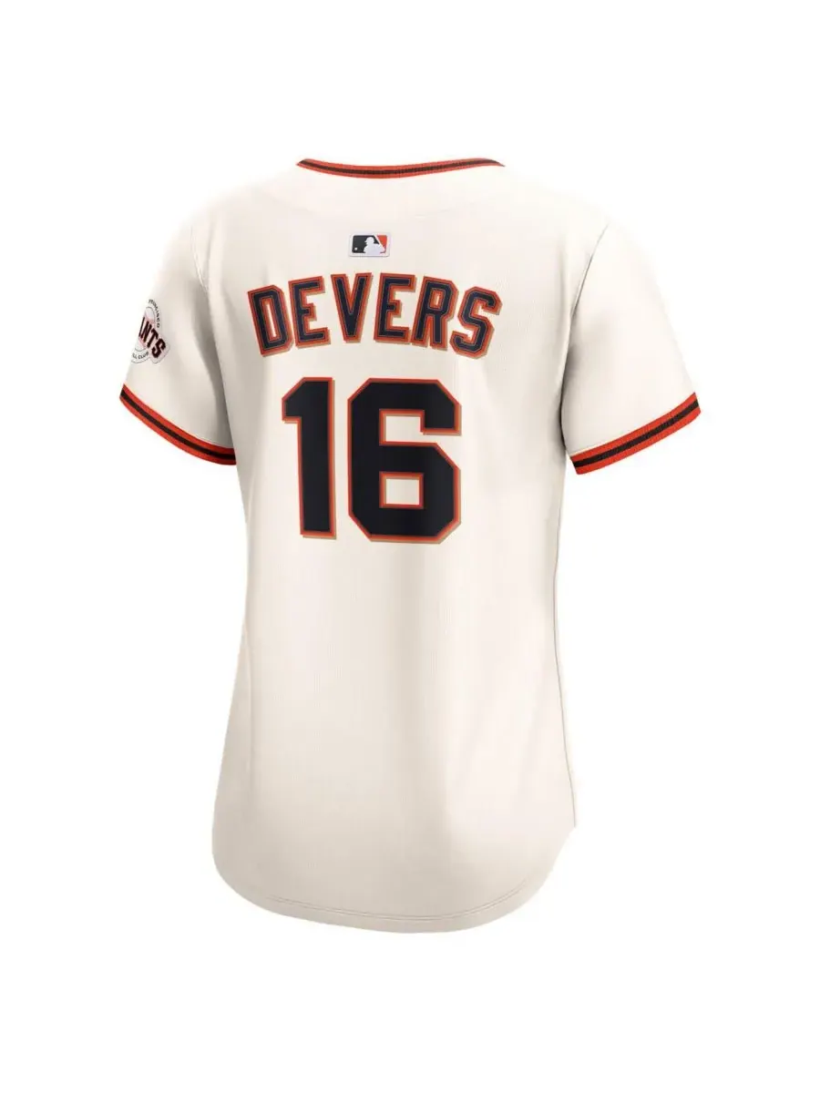 Nike Женская кремовая домашняя футболка Рафаэля Деверса команды San Francisco Giants, ограниченная — изображение 3 из 3