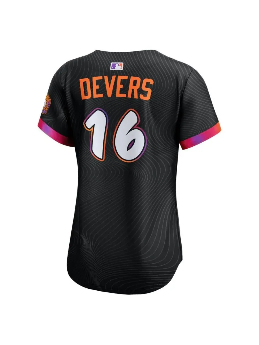 Nike Женская черная футболка Рафаэля Деверса, игрок команды San Francisco Giants, ограниченная — изображение 2 из 3, черный