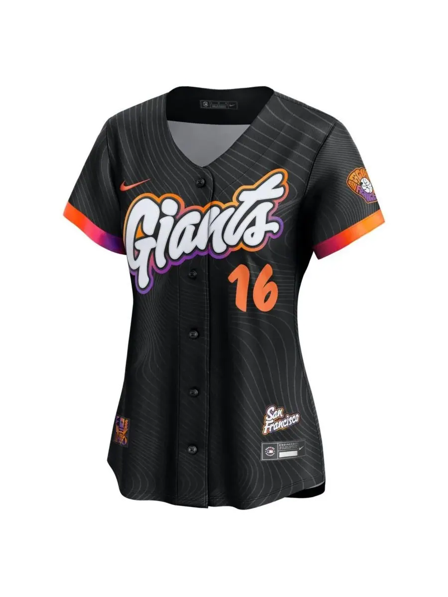 Nike Женская черная футболка Рафаэля Деверса, игрок команды San Francisco Giants, ограниченная — изображение 3 из 3, черный