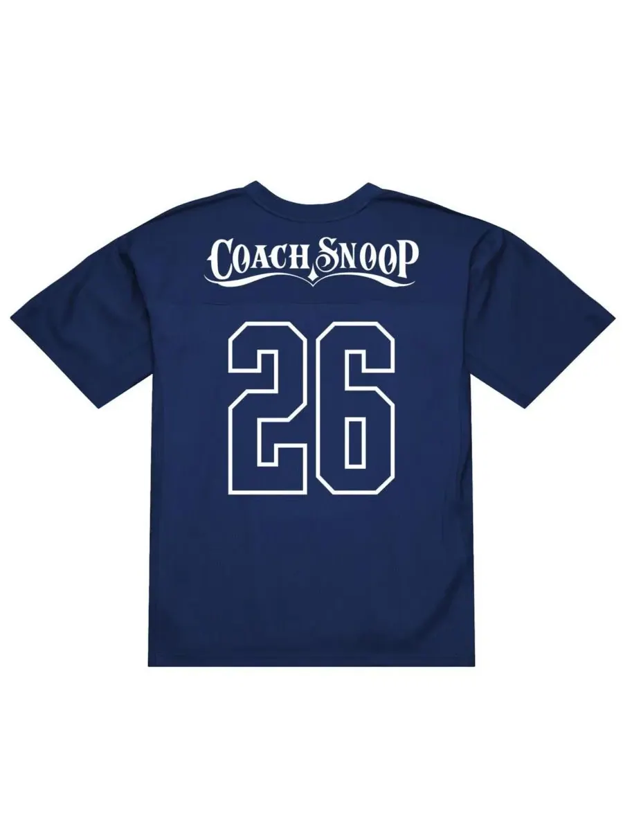 Mitchell & Ness Мужская темно-синяя футболка Coach Snoop Team USA Legacy Fashion — изображение 2 из 2, темно-синий