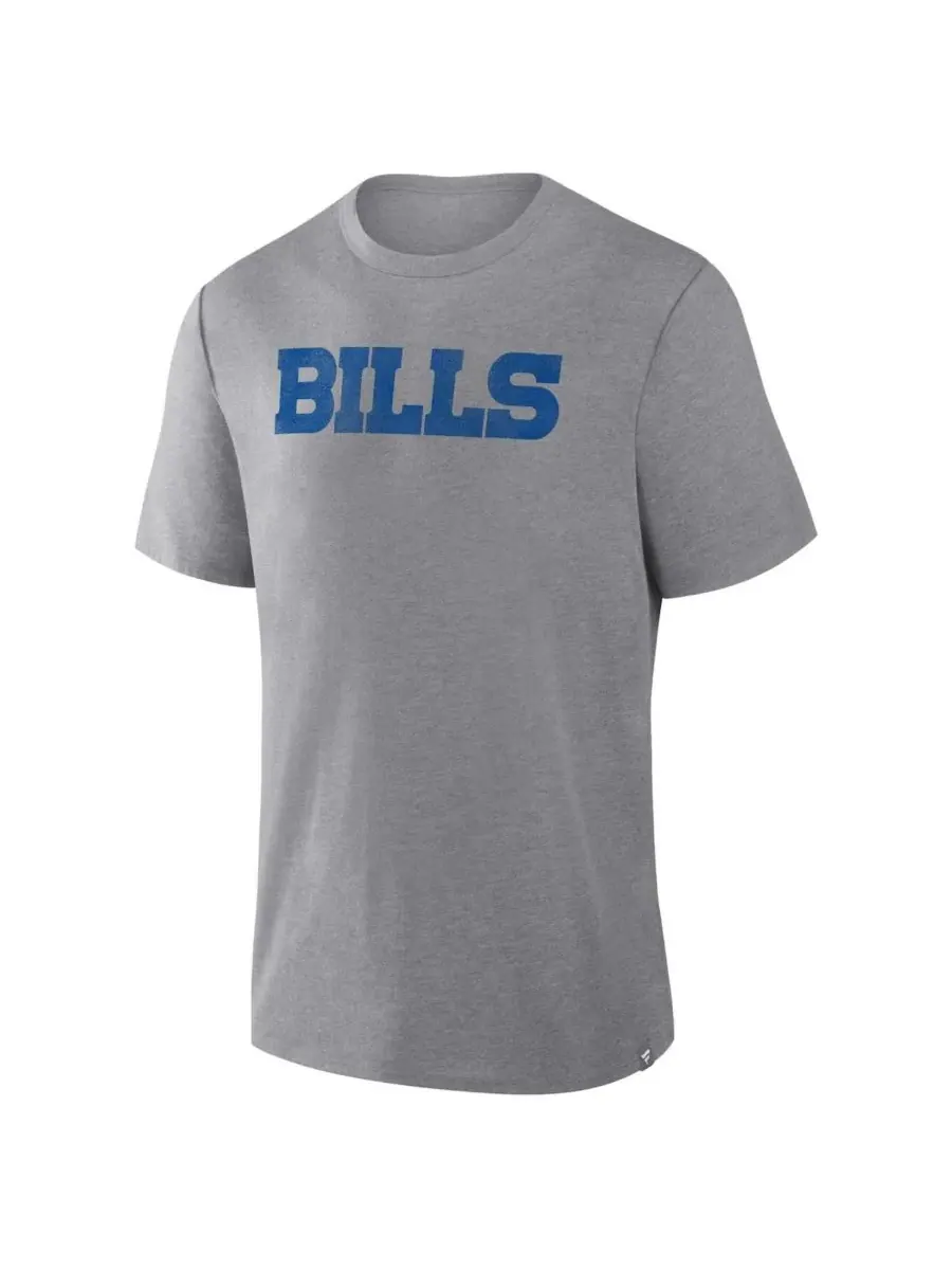 Fanatics Мужская футболка Buffalo Bills Pass Rush Tri-Blend серого цвета — изображение 2 из 5, серый