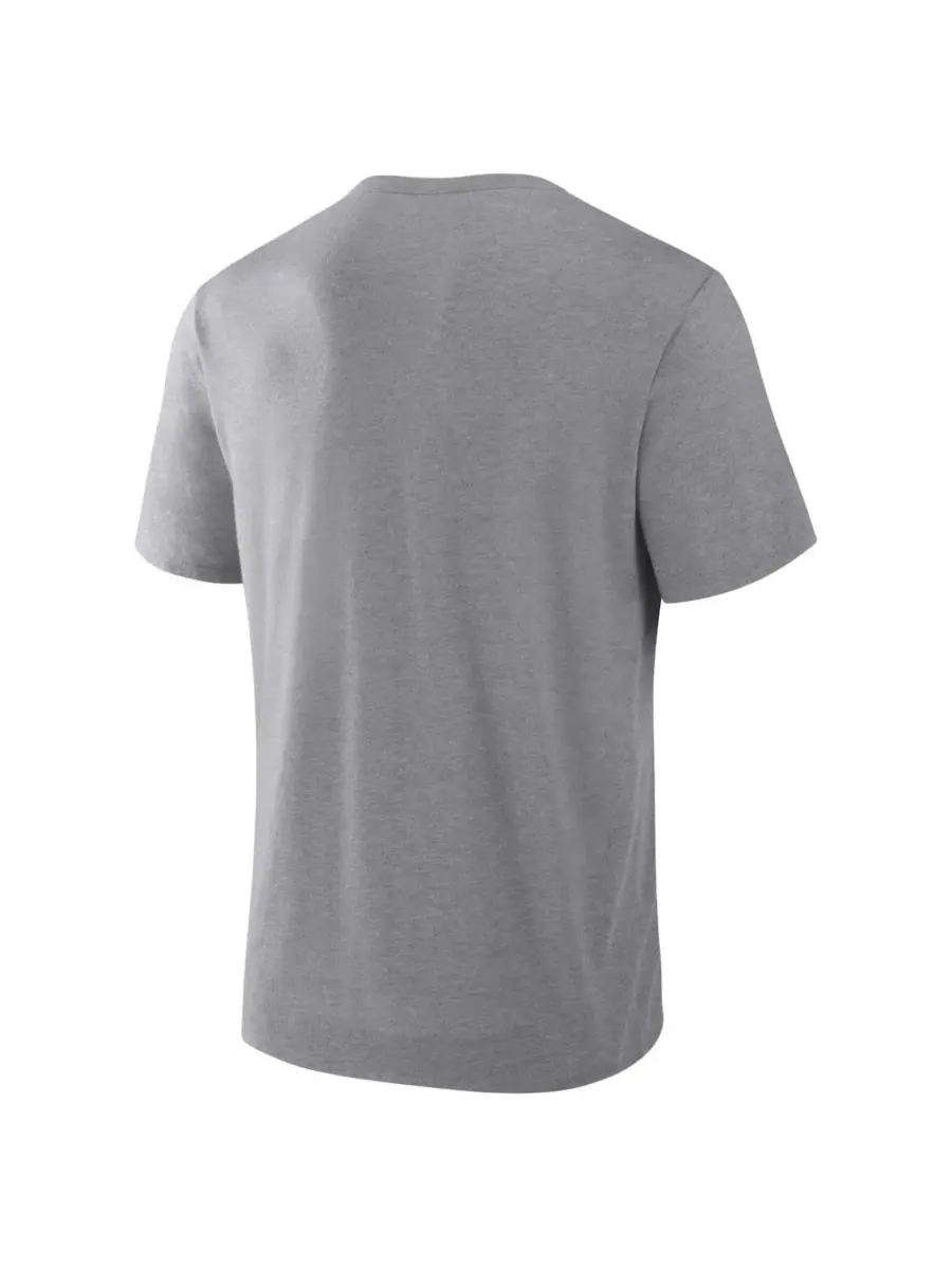 Fanatics Мужская футболка Buffalo Bills Pass Rush Tri-Blend серого цвета — изображение 3 из 5, серый
