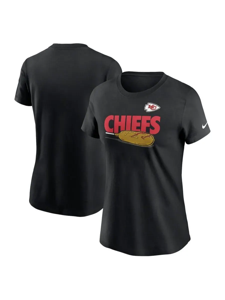 Nike Женская черная футболка Kansas City Chiefs Hometown Local Pack
