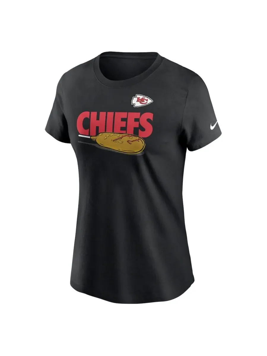 Nike Женская черная футболка Kansas City Chiefs Hometown Local Pack — изображение 2 из 3, черный