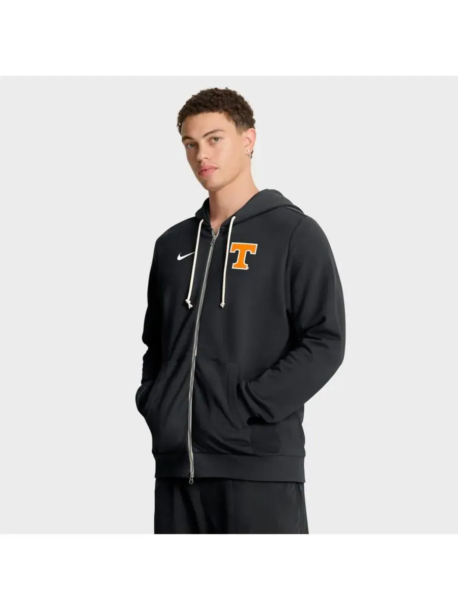 Nike Мужская черная толстовка на молнии Tennessee Volunteers 2025 Sideline Standard Issue Dri-FIT