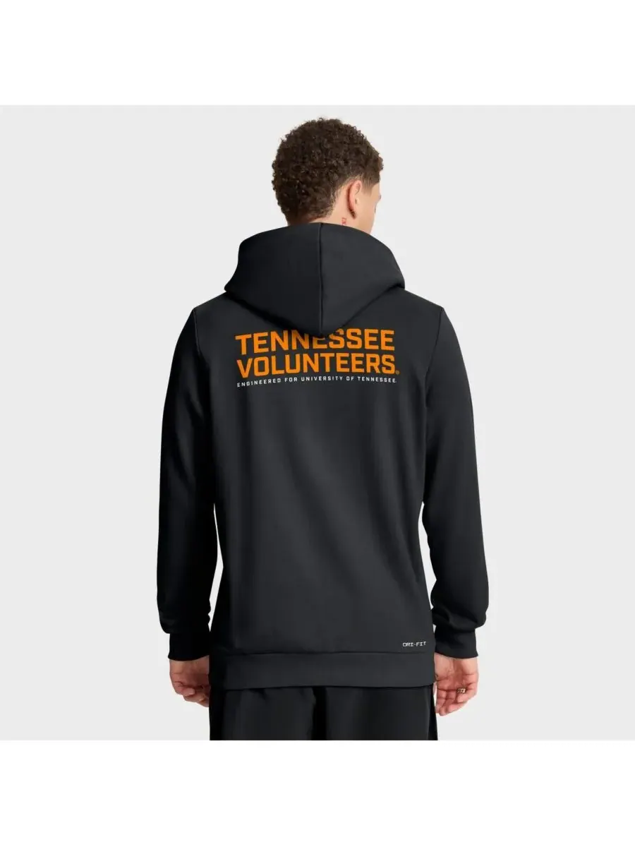 Nike Мужская черная толстовка на молнии Tennessee Volunteers 2025 Sideline Standard Issue Dri-FIT — изображение 2 из 3