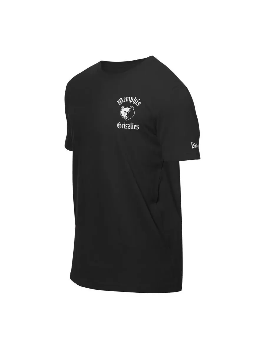 New Era Мужская черная футболка Memphis Grizzlies с изображением сахарных черепов — изображение 3 из 3, черный