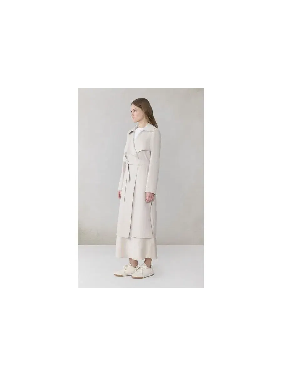 Женский тренч с воротником-рубашкой Soia & Kyo, Light Oak — изображение 3 из 4