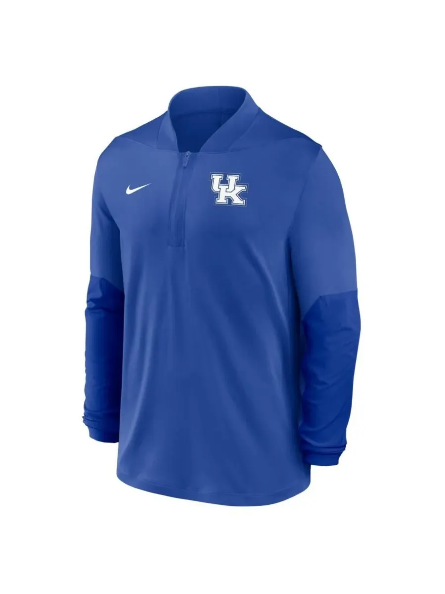 Мужская толстовка Royal Kentucky Wildcats One Goal Performance с застежкой-молнией до середины — изображение 2 из 5