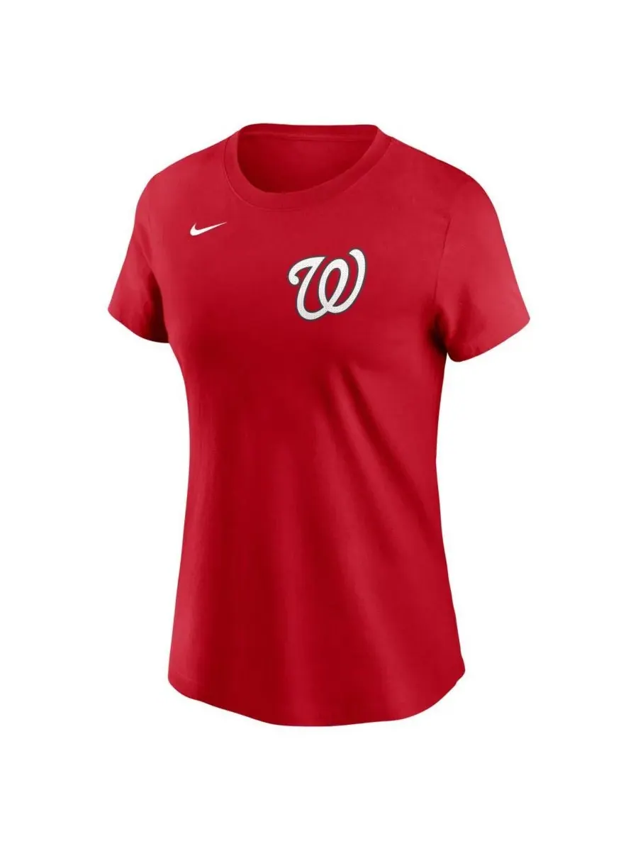 Nike Женская футболка с номером игрока команды Washington Nationals Дилана Крюса (красная) — изображение 3 из 3, красный