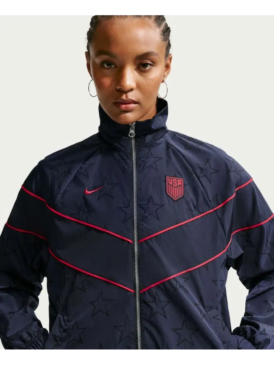Куртка-ветровка Nike Windrunner с защитой от УФ — изображение 3 из 5, темно-синий