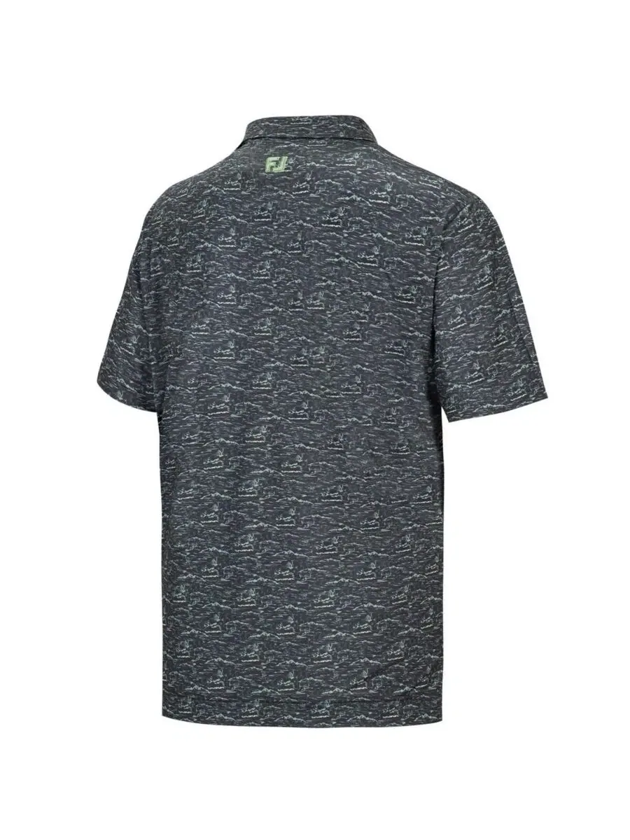 Мужское поло с принтом WM Phoenix Open ProDry All Over Print FootJoy — изображение 3 из 3, серый
