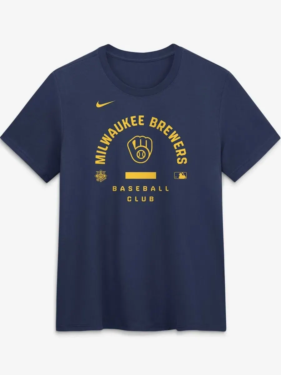 Футболка с коротким рукавом и технологией Dri-FIT, модель Early Work Nike — изображение 2 из 5, темно-синий