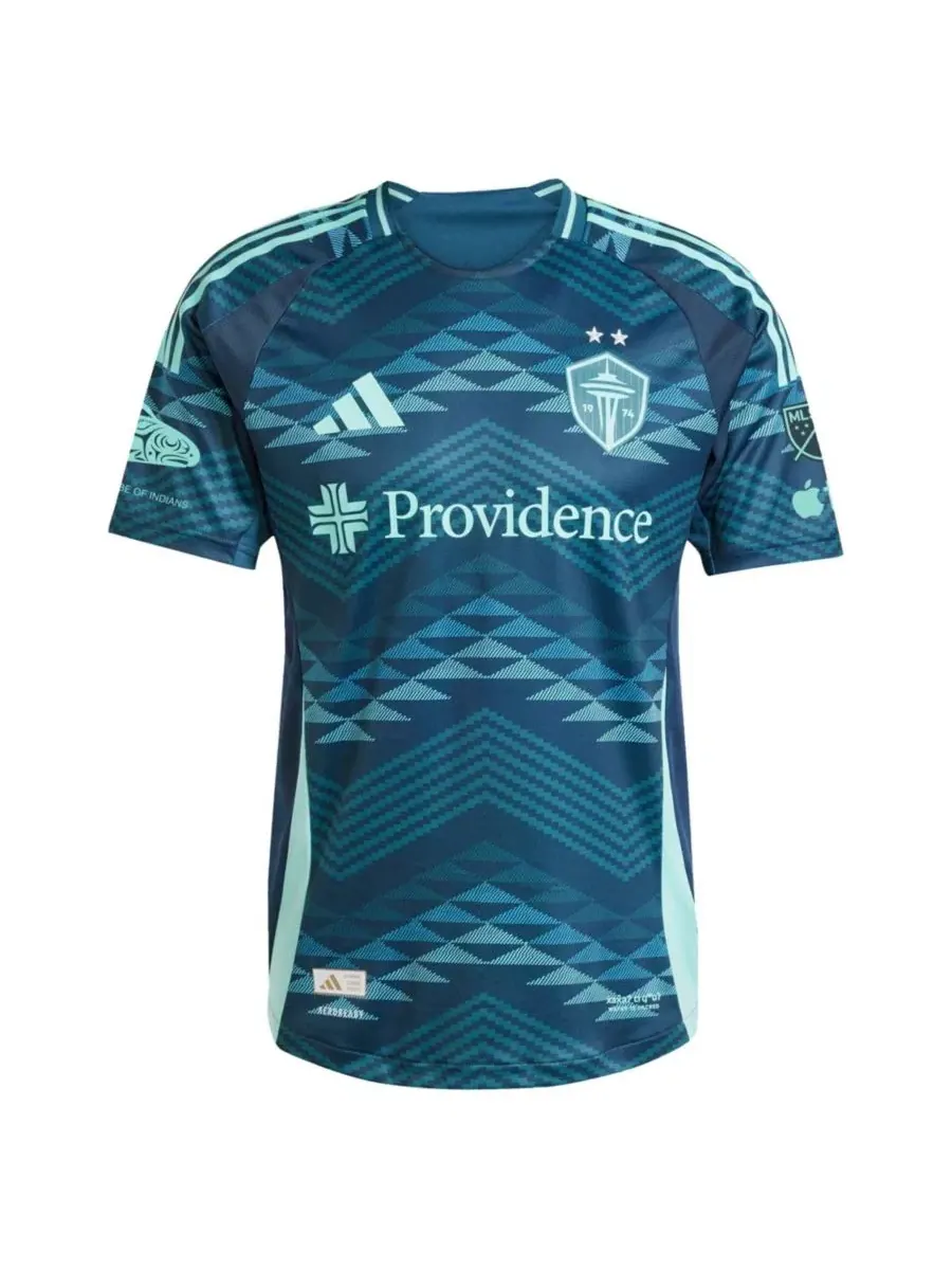 Футболка с коротким рукавом Cristian Roldan 2025 The Salish Sea Kit On-Field Authentic Jersey adidas — изображение 3 из 3