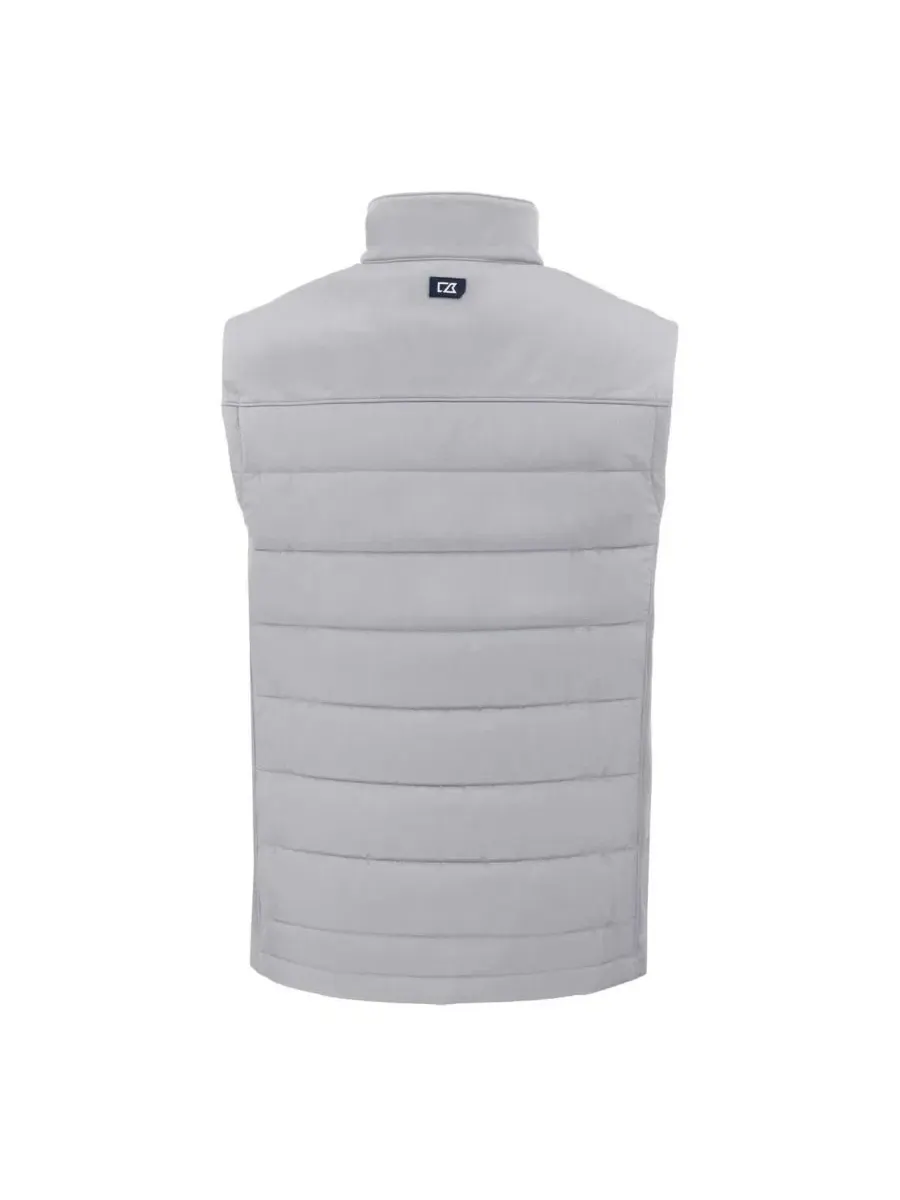 Мужской жилет без рукавов с принтом New York Yankees Evoke Hybrid Eco Softshell Full-Zip Cutter & — изображение 2 из 3, серый