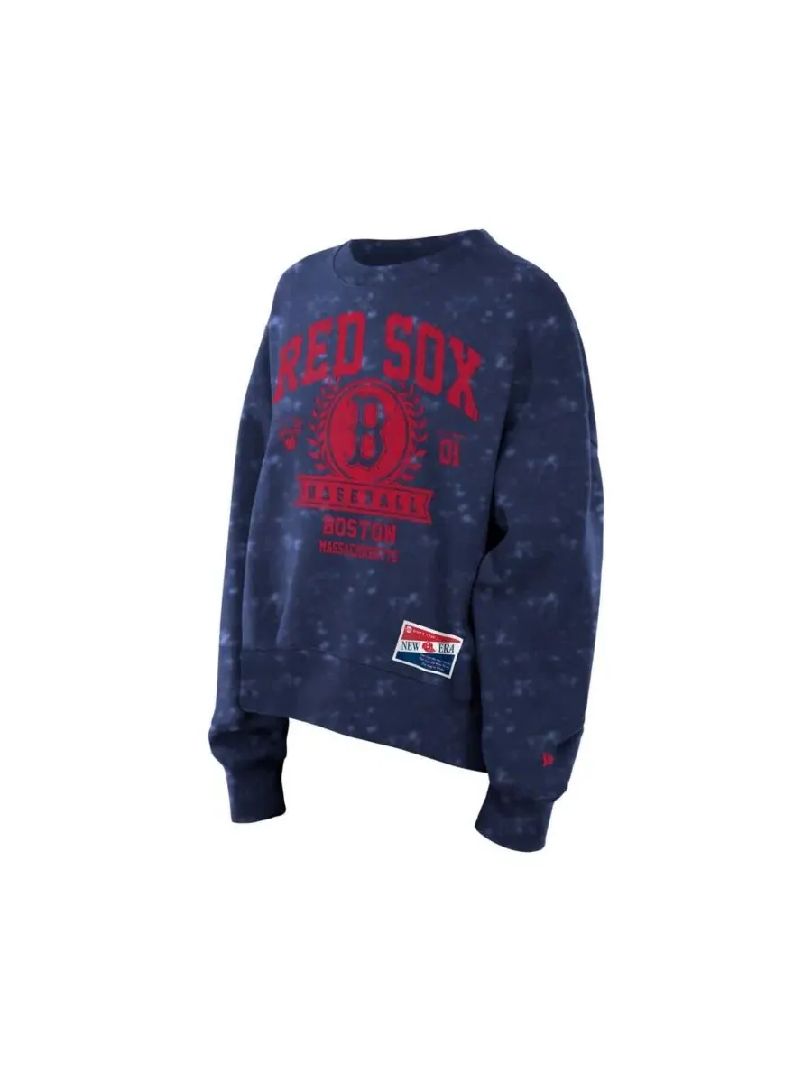 Свитшот оверсайз с принтом Throwback Oversized Boxy New Era — изображение 2 из 4, темно-синий