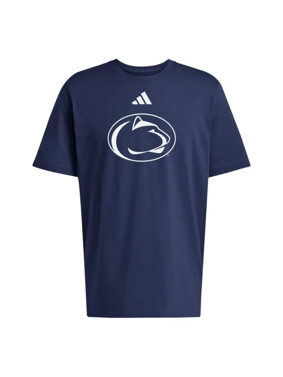 Футболка с коротким рукавом Penn State Nittany Lions Primary Logo adidas — изображение 3 из 3, темно-синий