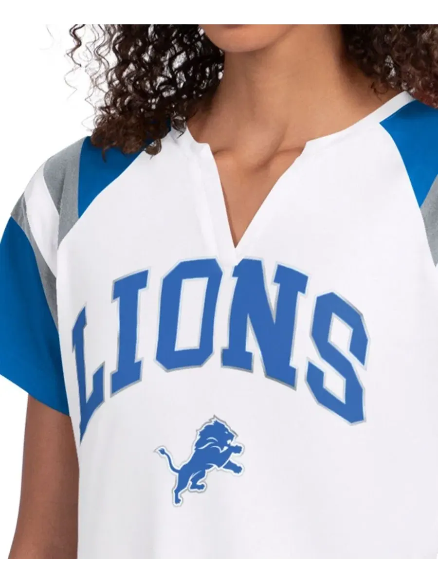 Футболка с ромбовидным вырезом Game On Detroit Lions Starter — изображение 3 из 3, белый