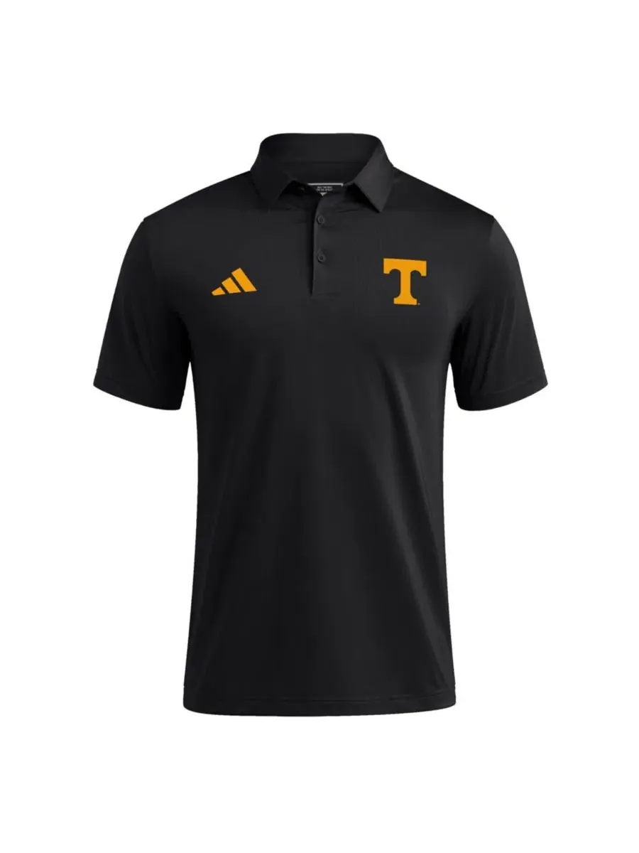 Поло с коротким рукавом для болельщиков Tennessee Volunteers, модель Ultimate 365 Solid adidas — изображение 2 из 3, черный