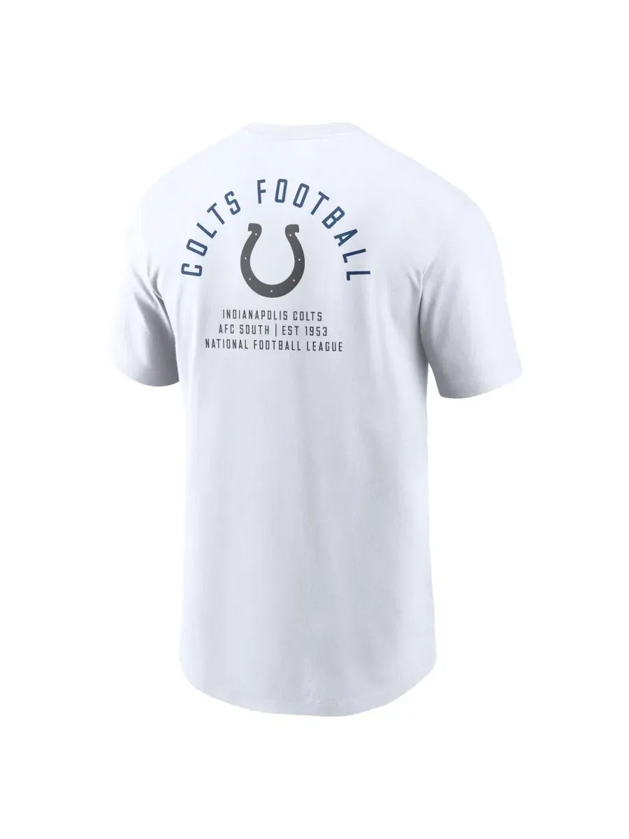 Футболка с коротким рукавом с принтом Indianapolis Colts Nike — изображение 2 из 3, белый