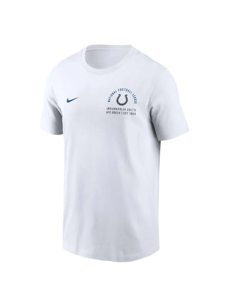 Футболка с коротким рукавом с принтом Indianapolis Colts Nike — изображение 3 из 3, белый